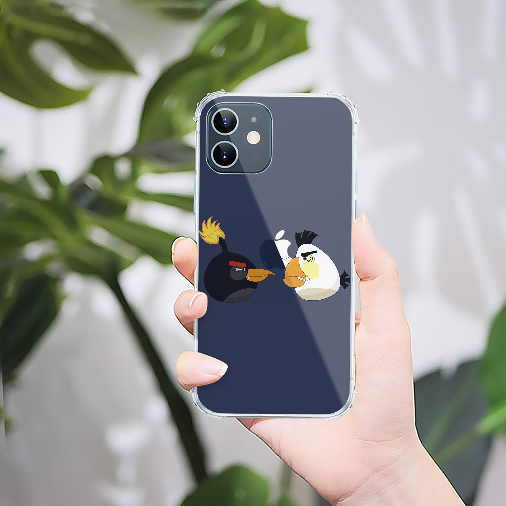 （画像用） Angry Birds アングリーバード 【iPhone 12シリーズ対応】透明スマホケース（クリアソフトケース）